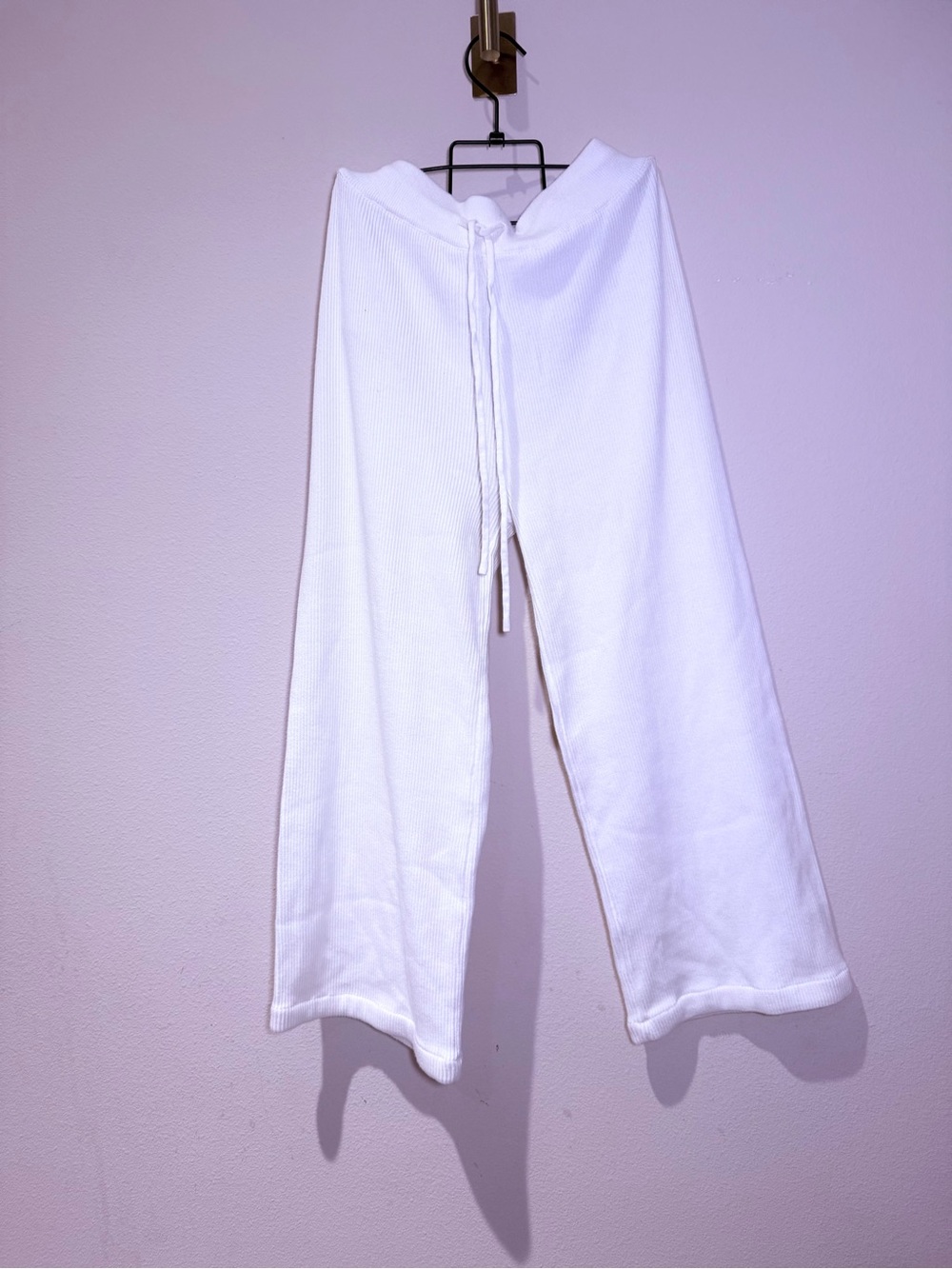 Knit Drawstring High Rise Pants Size Medium Short